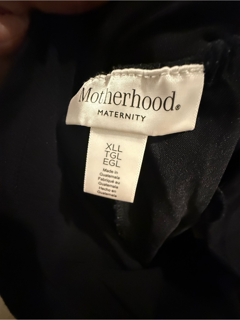Motherhood Maternity Black Garment with Size Tag size XL - Picture 8 of 8